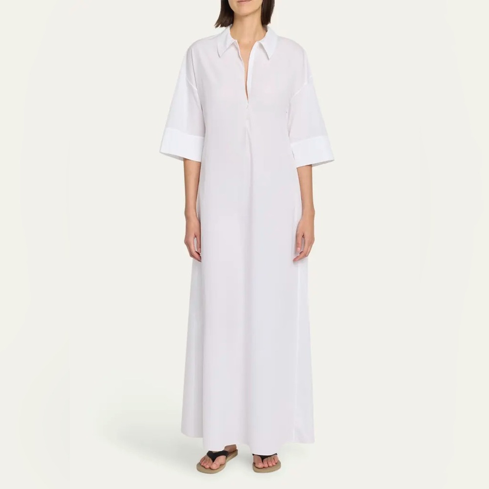 The Row White Maxi Dress